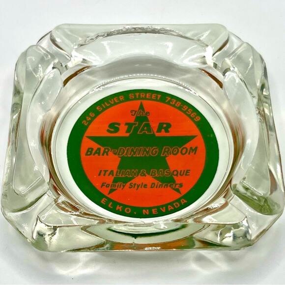 Retro glass ashtray, The Stardust Bar Dining Room - Picture 1 of 8